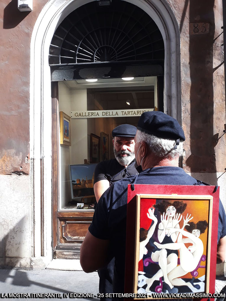 la mostra itinerante viola di massimo