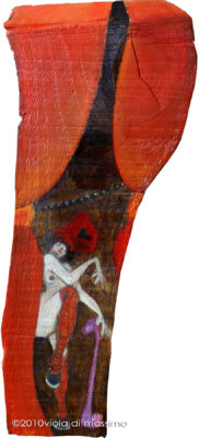 olio su legno